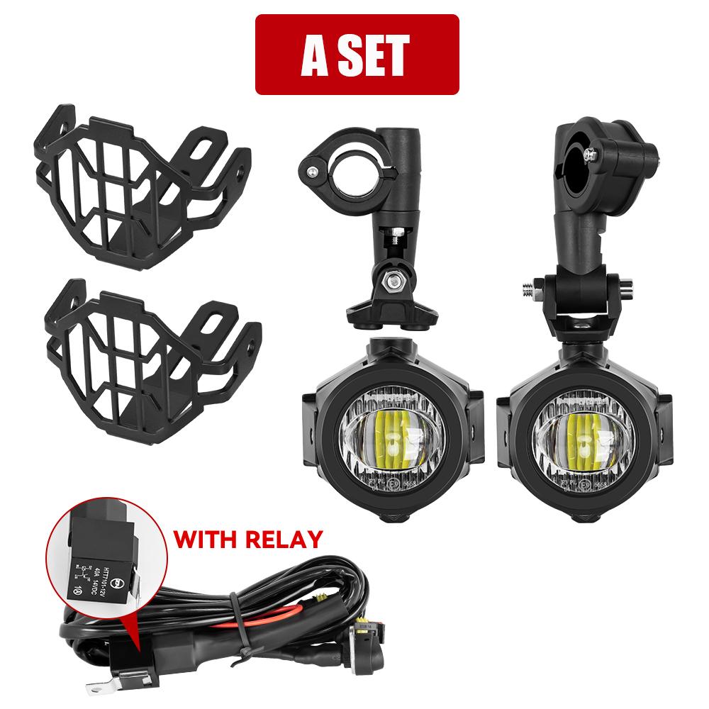 Fog Lights For BMW R1200GS F800GS F700GS F650 K1600 Motorcycle Accessories LED Auxiliary Fog Light Driving Lamp