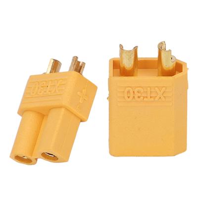 Conector XT30 Plug Macho Fêmea XT30 Acessórios RC para Bateria e ESC RC Amarelo