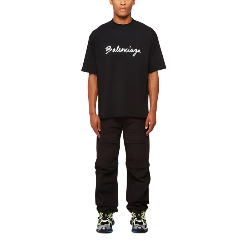 Balenciaga Script Logo T shirt 612966TMVB41070