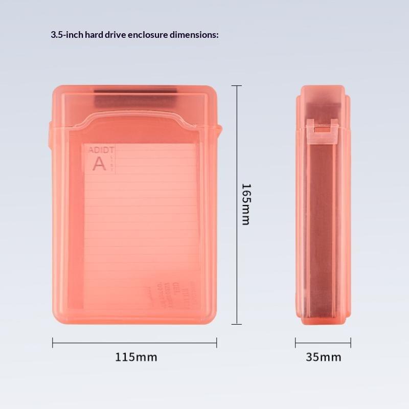 Shockproof External Hard Drive Case 2.5 3.5 Inch IDE SATA HDD SSD Protective Cover for Tech Enthusiasts Office Workers