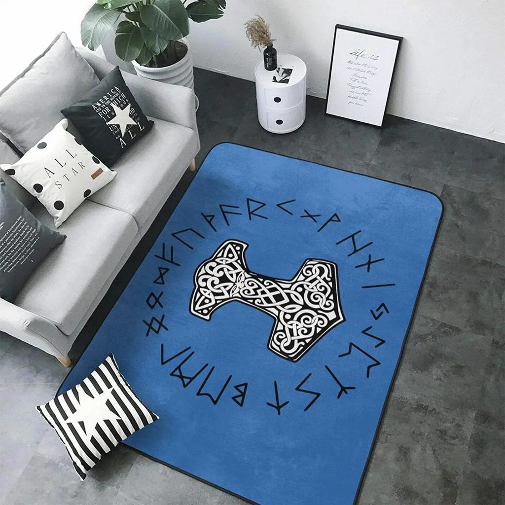 Black White Mystic Symbol Carpet Mat Rug Pattern Modern Minimalist Nordic Abstract Home Decoration for Living Room Indoor Rug
