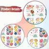 32 Pieces Easter Egg Bunny Stickers Wall Decals Gift Basket Stuffers for Festival Water
