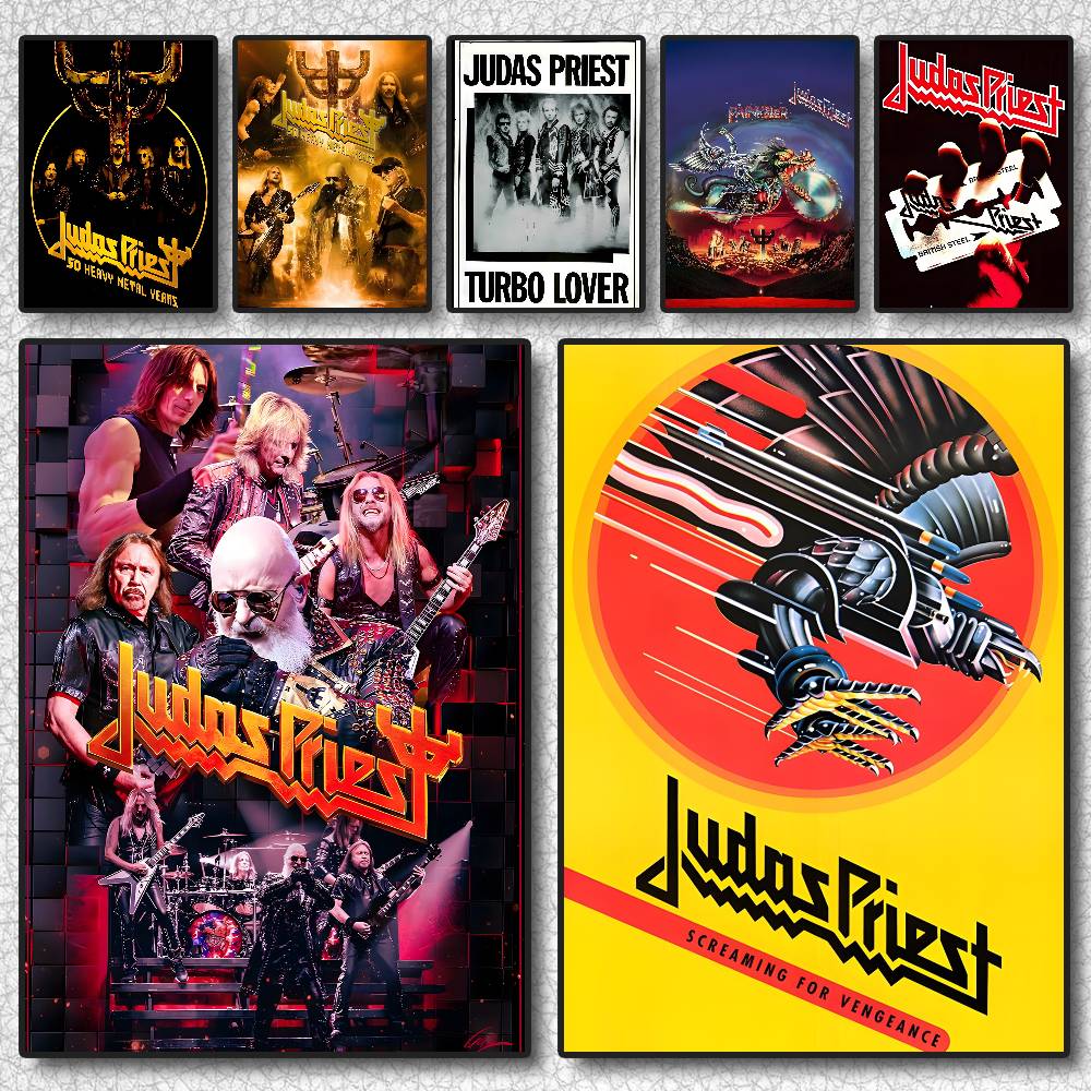 Heavy Metal Band-Judas Priest-Music Poster Canvas Painting Poster With Prints Home Bedroom Living Room Decoration Gift