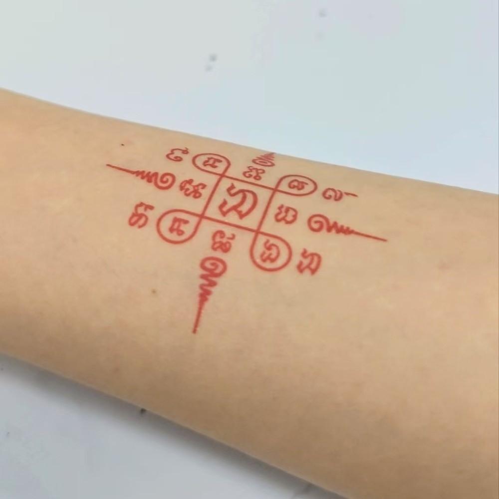 10 Sheets Instant Thai Culture Tattoo Stickers Fake Body Art Sticker  Finger Hand Legs Arm