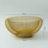 Nordic Creative Ironwork Wire Mesh Fruit Basket Double-Layer Modern Snack And Candy Storage Fruit Basket