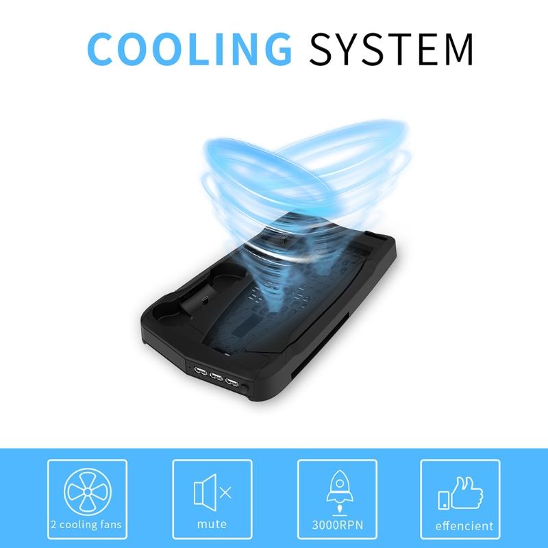 Vertical Stand for  Console and  5 Edition Charging Station Dock with  Controller Charger Port