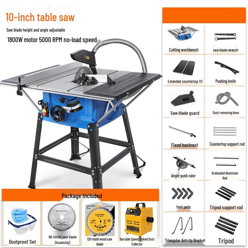 Jiasuer Multi-functional Electric Table Saw CN plug (adapter included)