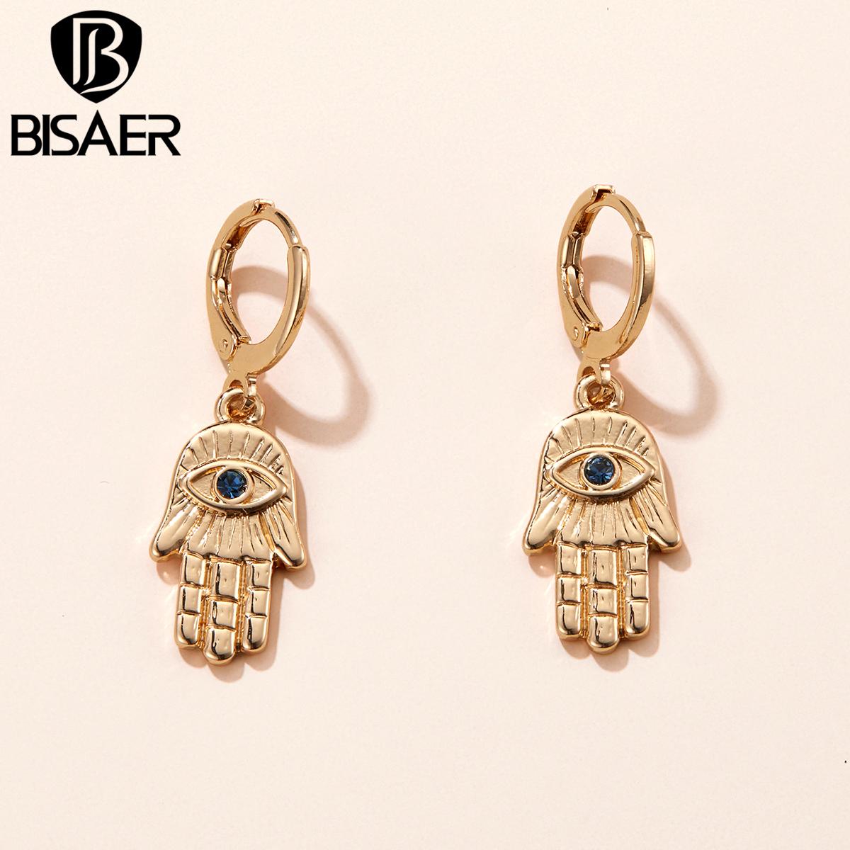 

Изысканные блестящие серьги-гвоздики BISAER для женщин, высокое ювелирное искусство Earring