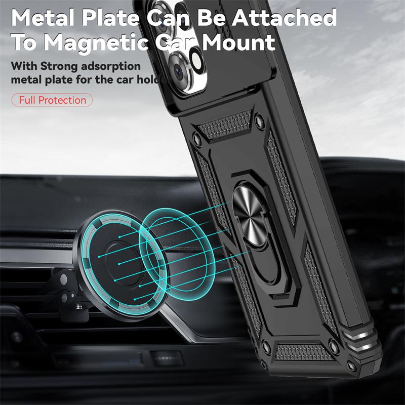 Full Cover For Moto G Power 2025 Case For Moto G Power 5G 2025 Push Window Magnetic Phone Holder Case For Moto G Power 2025 Case