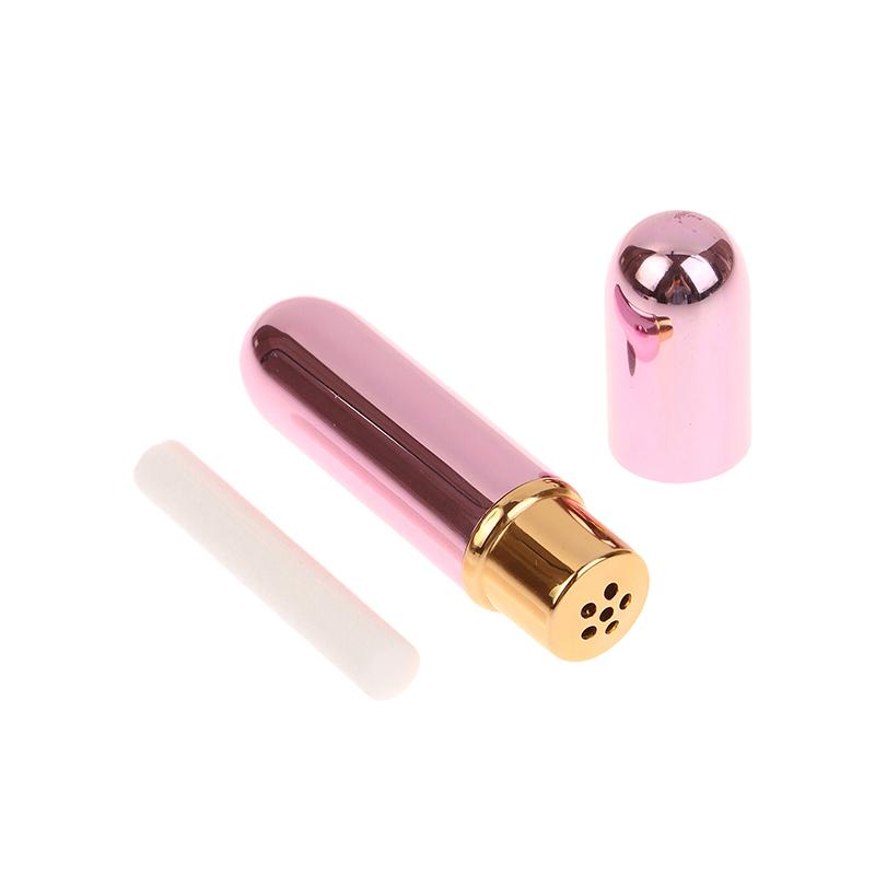 1Pcs Nasal Inhalers For Essential Oils Aromatherapy Blank Aluminum Tubes 5Ml Refillable Bottles With Replacement Wicks