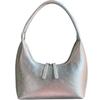 French Silver Textured Underarm Bag Women Summer Textured Niche Shoulder Bag Handbag Korean Ins Bag