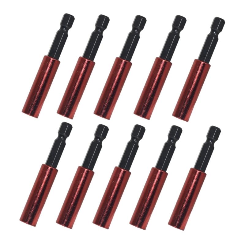 

10Pcs 60mm Magnetic Bit Holder for ImpactWrenches, 1/4Inch HexShank Steel Magnetic Screwdriver Extension