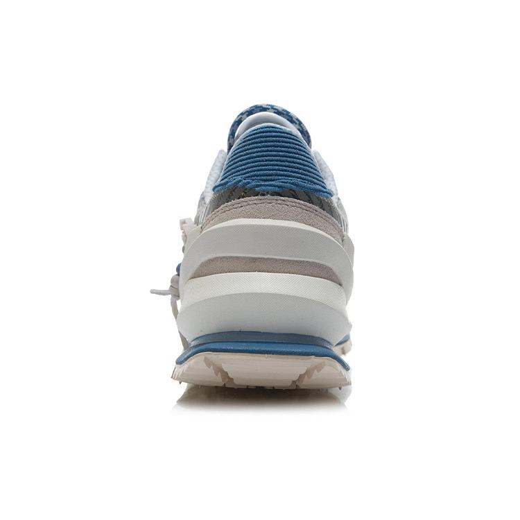 Li Ning Fangyuan Eternal Running Shoes Women's Low Top Light Gray Blue/White Sand Gray/Denim Blue AGCR058-8