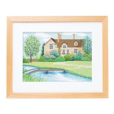 Olympus Silk Cross Stitch Embroidery Kit Four Seasons Cotswold Summer 7175 Off-White