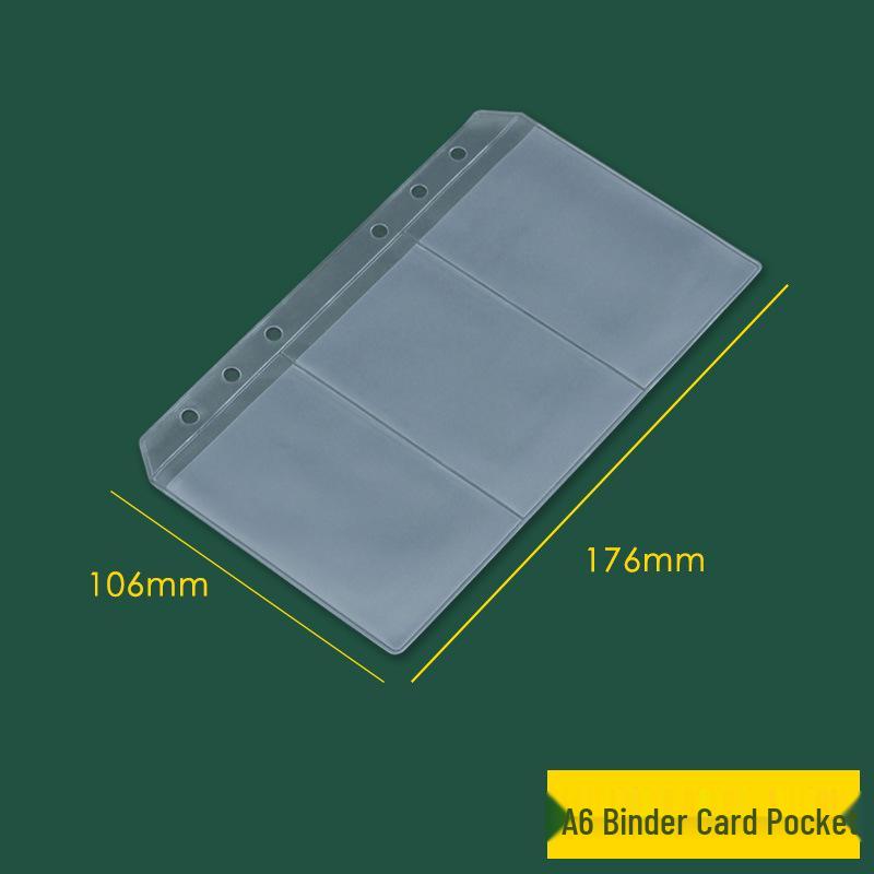 Clear PVC Bag for A6 Planners, A5 Storage, B5 Loose-leaf, Document & Card Holder