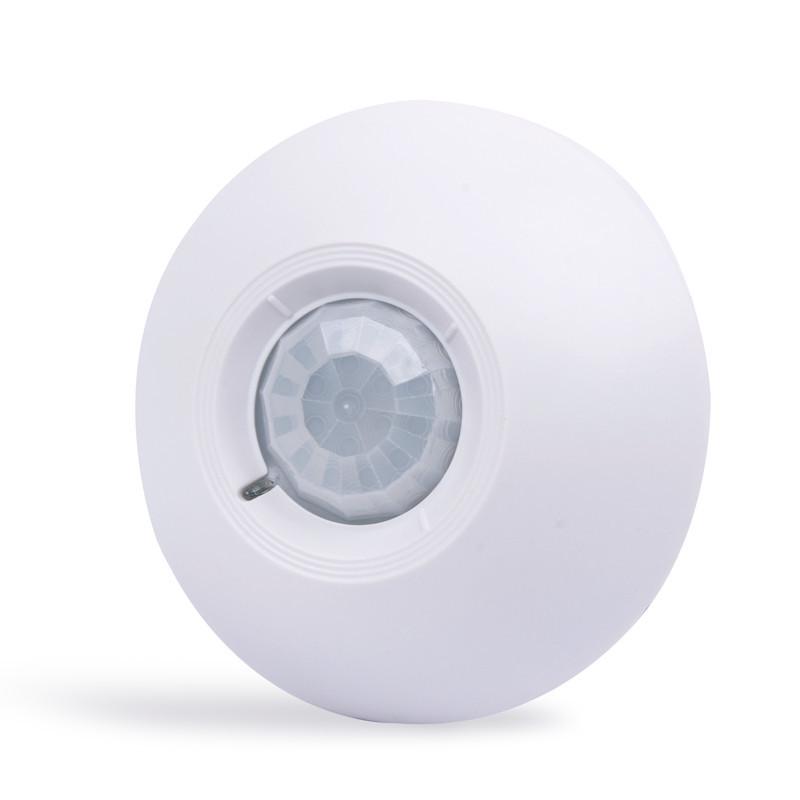 Ceiling-Mounted 360° Infrared Detector with Wired Light Control No