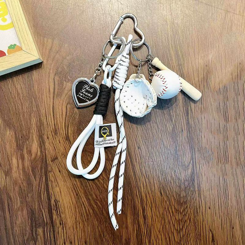 Cute Rope Bag Charms for Handbag Y2k Accessories Purse Hanging Ornament Backpack Charm Handmade Rope Car Key Chain Accessories
