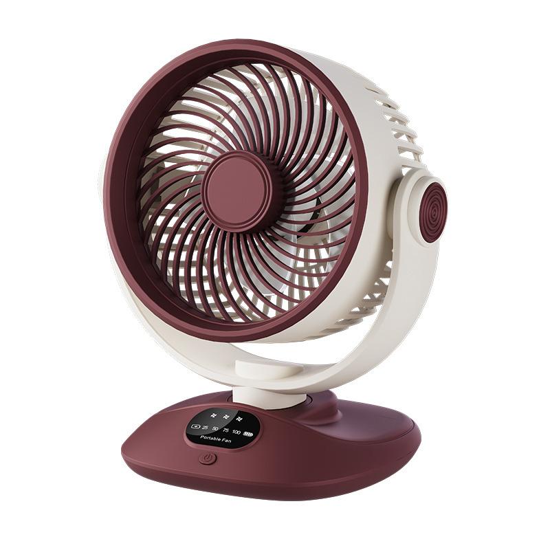 USB Direct Charging Desk Fan, 3 Speeds Quiet Air Circulator, Adjustable Angle Mini Personal Fan for Home Office Bedroom