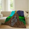 Funny S-Sassy the Sasquatch Blanket For Sofa Office Bed Plane Travel Sleep Read Relax Camping Soft And Warm