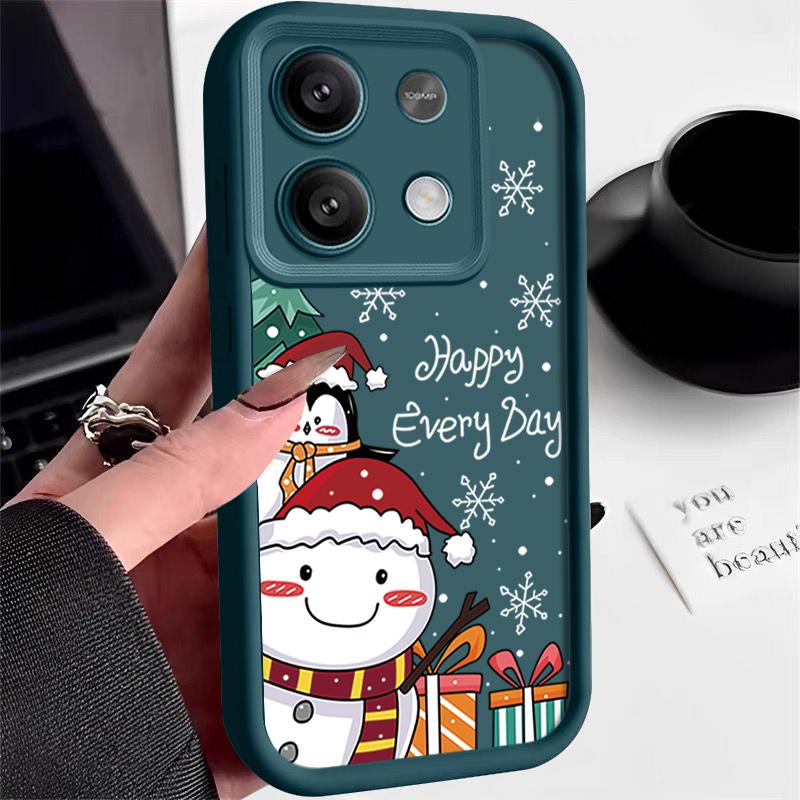 Merry Christmas Phone Case For Xiaomi Redmi Note 14 13 12 Pro Note 13 14 Pro Plus 5G 13 13C 4G 11 10 Pro Soft Silicone TPU Cover