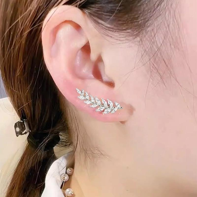 Trendy brand micro-trimmed wheat earrings for women, niche everyday pairing, elegant earrings, fashionable, elegant, and trendy