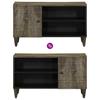 Szafka Rtv Jasnoszara 80X31,5X46 Cm Drewno Lite Mango