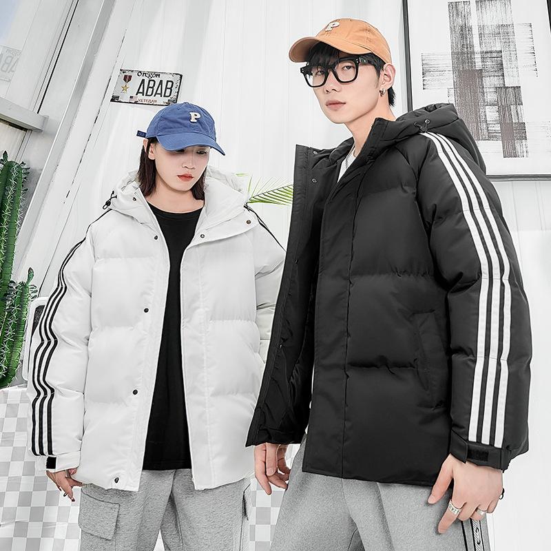 

2025 trendy padded jacket men s winter jacket winter padded jacket men s feather Rong couple padded jacket S білий