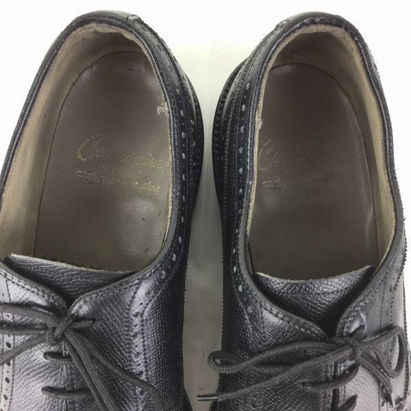 80s-90s Vintage CORDWAINER Wingtip Business Shoes Black Size 9.5C 26.5-27.0 Men's(USED)