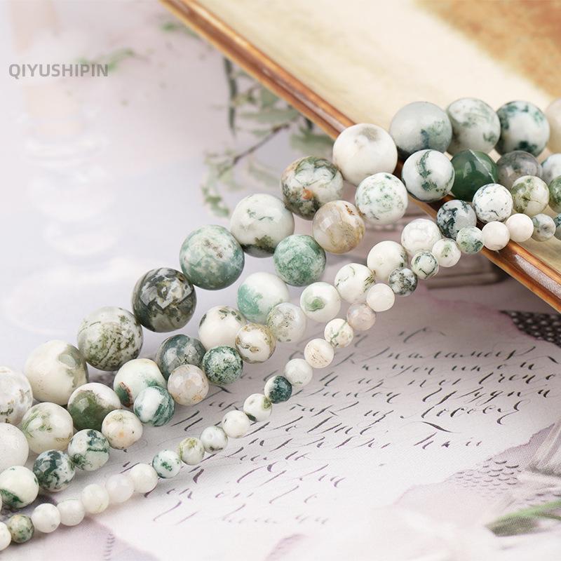 

Круглые бусины из натурального древесного агата для самостоятельного изготовления украшений - Аксессуары ручной работы 10mm≈37 beads/strand