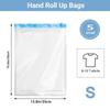 5 Packs Roll-up Storage Bags, Travel Compression Bags Reusable Space Saver Bags Vacuum Storage Bags for Clothes Organizer