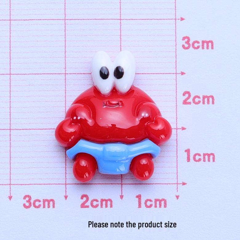 Biscuit Sea Treasure Bright Cartoon Handmade DIY Ornament Accessories Cream Glue Resin Hair Clip Material