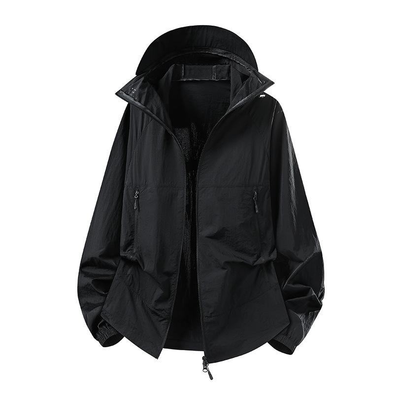 Outdoor Sunscreen Clothing Women's Summer 1011 New Ice Silk Breathable Sunscreen Clothing Light and Quick-drying Jacket