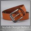[Buzz Selection] Belt, Pin Buckle, Casual, Business, Simple, Imitation Leather, Men's LBT994 (Brown)