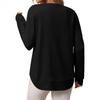 Women's Loose  Casual Versatile T-shirt Knitted Long Sleeves