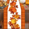 Christmas Table Runner Linen Holiday Decor Creative Halloween Thanksgiving Tablecloth Festive Atmosphere
