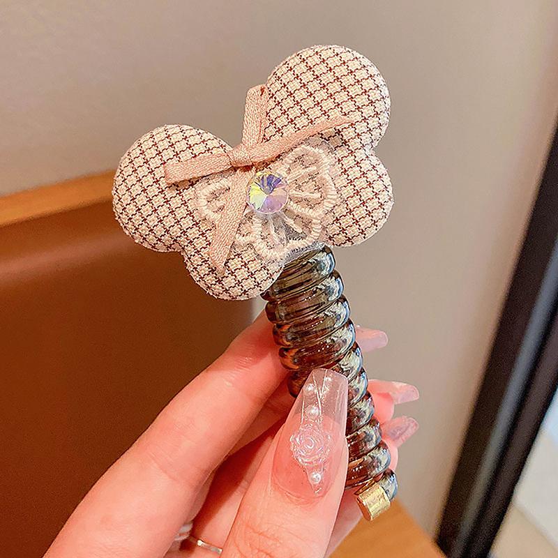 Colorful Curly Telephone Wire Hair Tie For Children Cute Cartoon Hair Band Hair Accessories High Elastic Hair Scrunchies