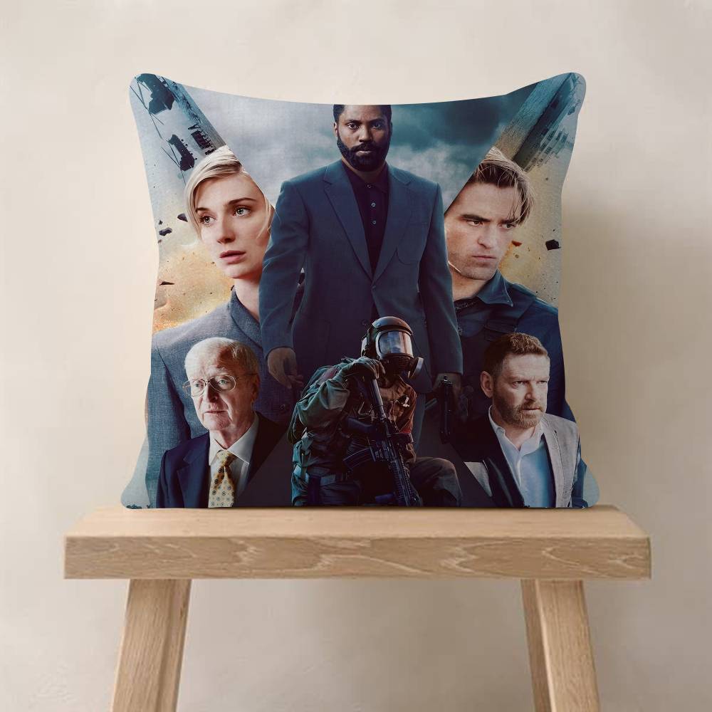Nolan Robert Pattinson Movie Tenet Maple Design Cushion Cover Happy Autumn Harvest Decor Holiday Decorati Pillow Cover