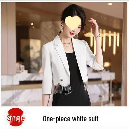 

Костюмный пиджак с кисточками и длинное платье в стиле богини: Женская мода весна/осень S (75-90 jin)