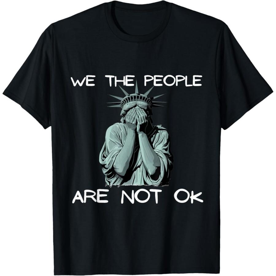 Забавная футболка с мемом Статуя Свободы плачет S