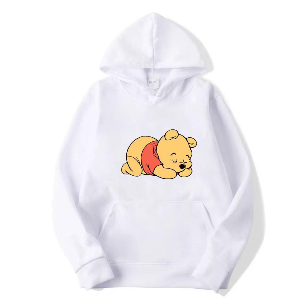 

2024 New Disney Pooh Bear Women Spring and Autumn Sweatshirt Hooded Kawaii Cartoon Long Sleeve Sweatshirt Pooh Bear Hoodies 2XL