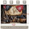 Pirate Treasure Map Tapestry - Vintage Nautical Home Decor & Party Background