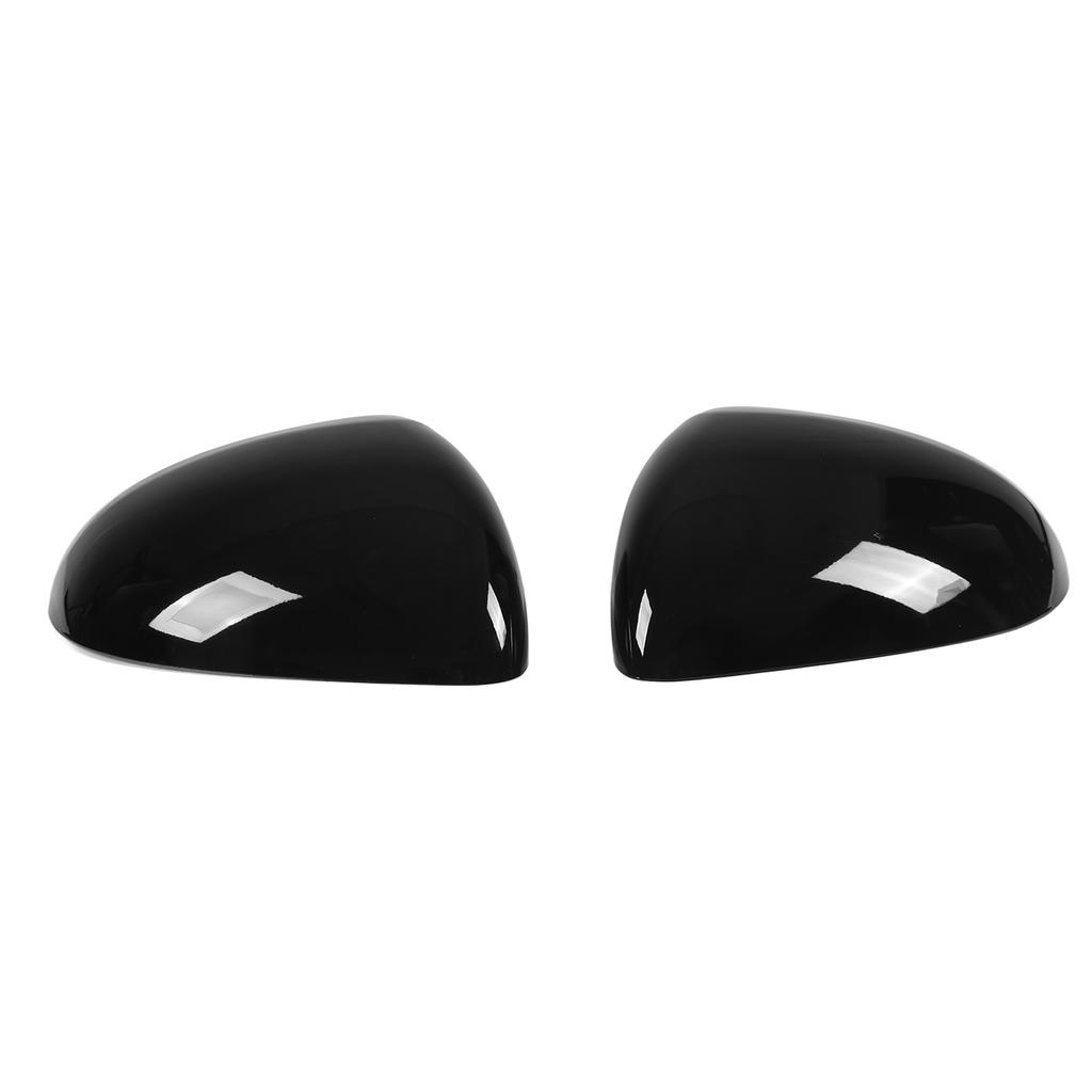 Pair Rearview Mirror Cover Glossy Black Exterior Protector Replacement for Mercedes?Benz C?Class