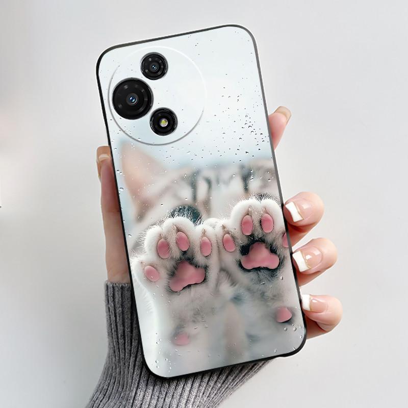 Soft Silicone Black Casing For TCL 60R 5G/60 5G Anti-scratch Cover For TCL 60 SE Nxtpaper T521K Penguins Design Shell