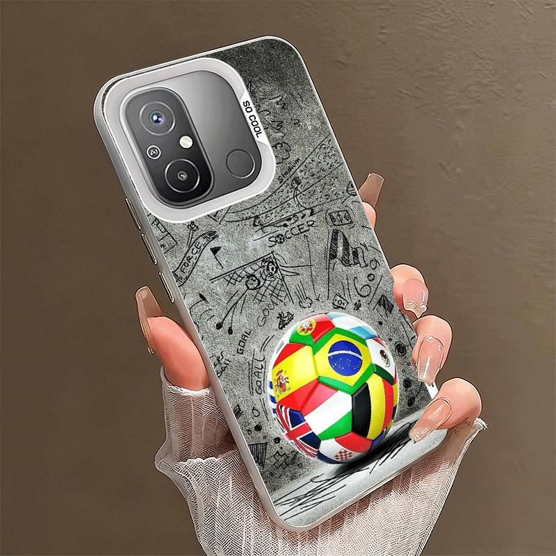 Fußball Design Stoßfeste Handyhülle für Xiaomi Poco X7 X6 X5 X3 Pro F7 Ultra M8 Redmi 15C 15 14C 13C 12C 10C 13 12
