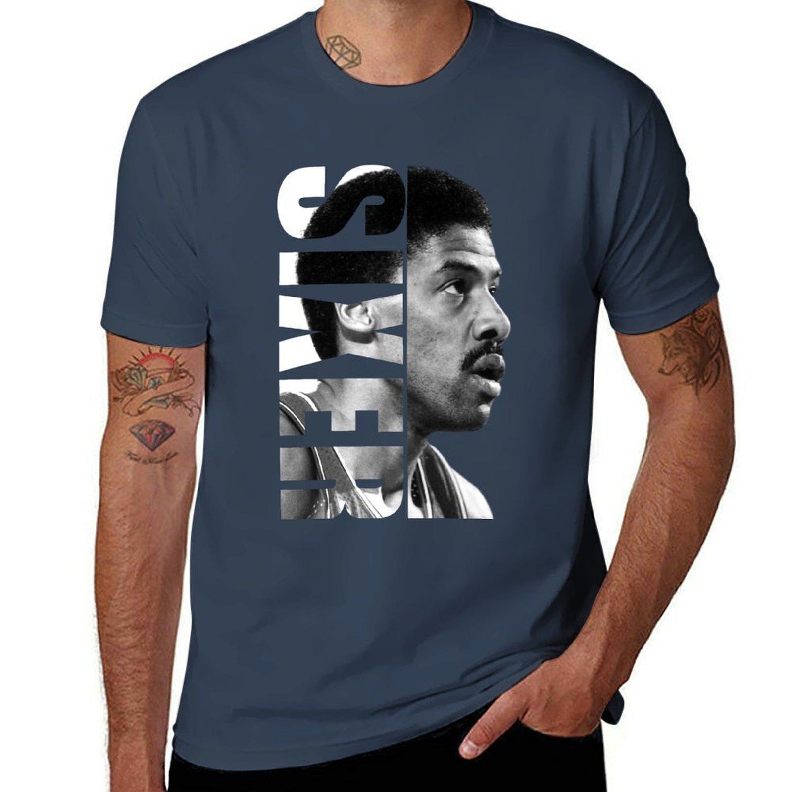 Julius Erving Sixer Tshirt Quick Dry Light Sports Tshirt S