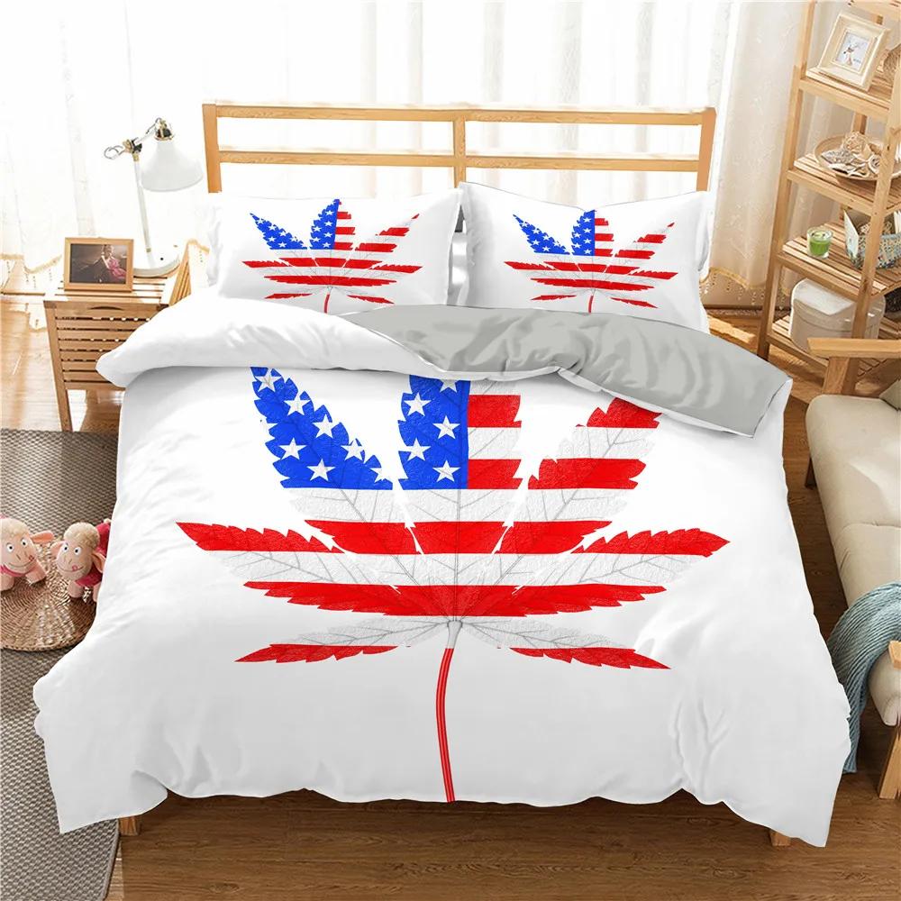 

Пододеяльник «Кленовый лист» King Queen, прекрасный оранжевый комплект постельного белья с мультяшными листьями для мальчиков, тропическое растение, 2/3 предмета, полиэстер, пододеяльник 135x200cm 2pcs