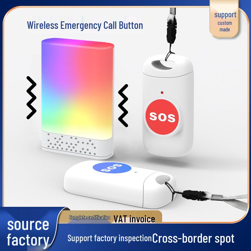 Rechargeable Wireless Doorbell with Waterproof Button, Music, Flash, and Vibration Alerts, 800m Long Range