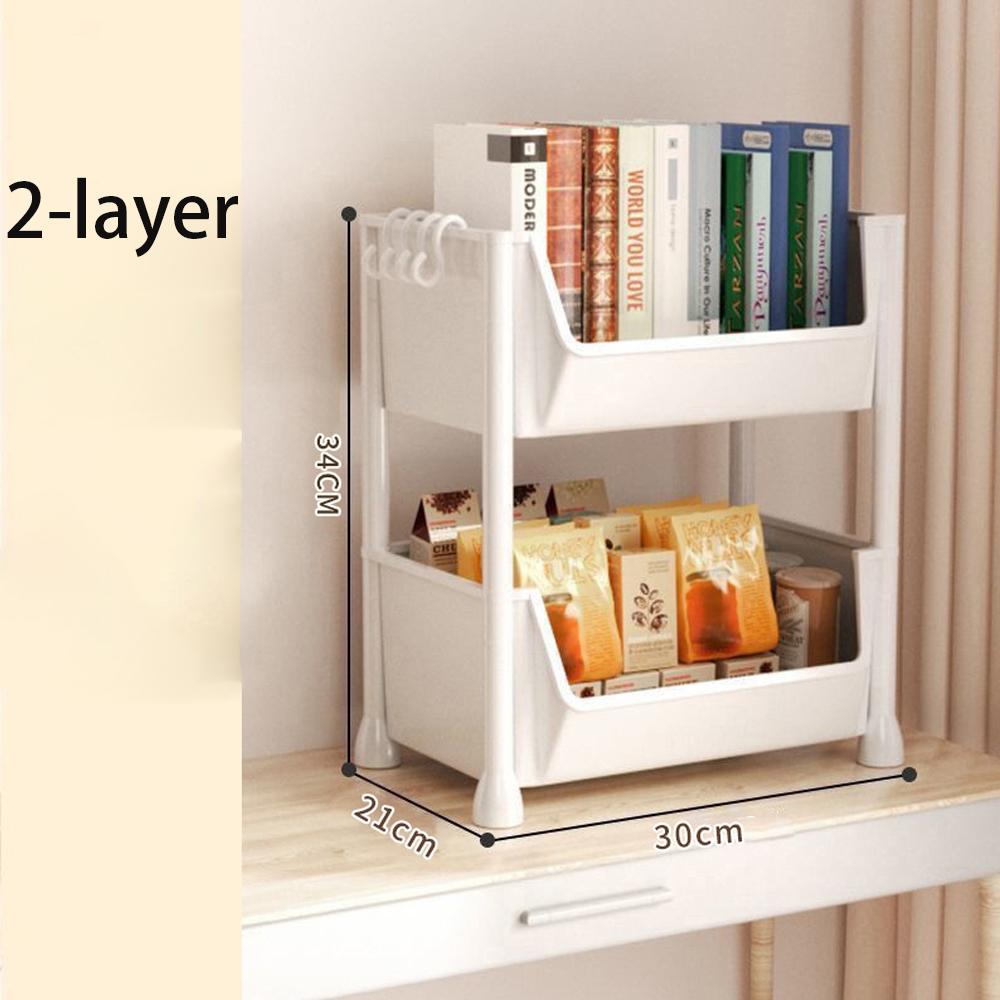 Kitchen Storage Rack Trolley Bookshelf Kitchen Corner Narrow Slit Storage Cabinet Bathroom Living Room Home Organizer