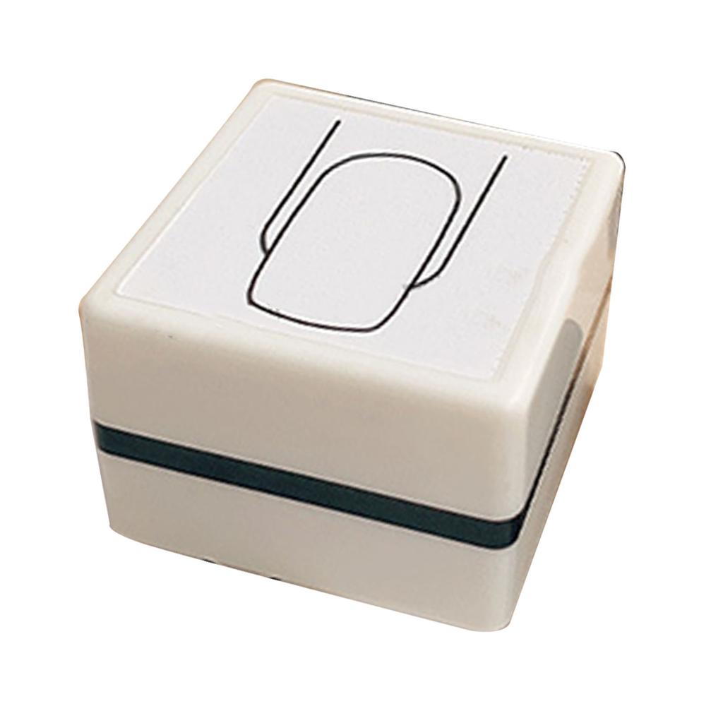Tampon à motifs pour ongles Beau Clair Délicat Portable Tampon d'entraînement pour nail art pour s'exercer