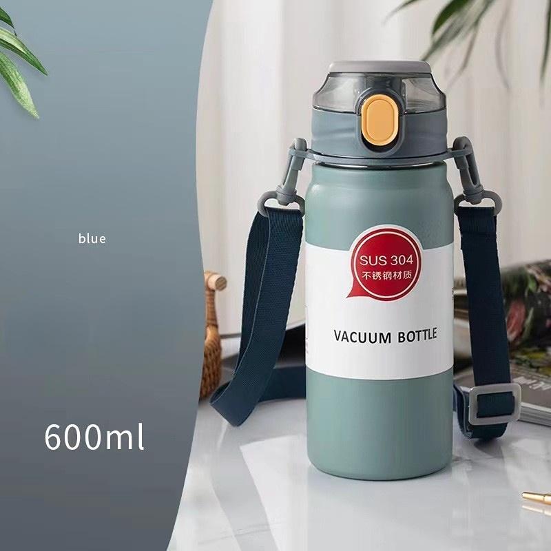 Thermos Cup 600ml Vacuum Flasks Portable Stainless Steel Thermos Cup Water Bottle Travel Tea Mug Office Thermos Cup